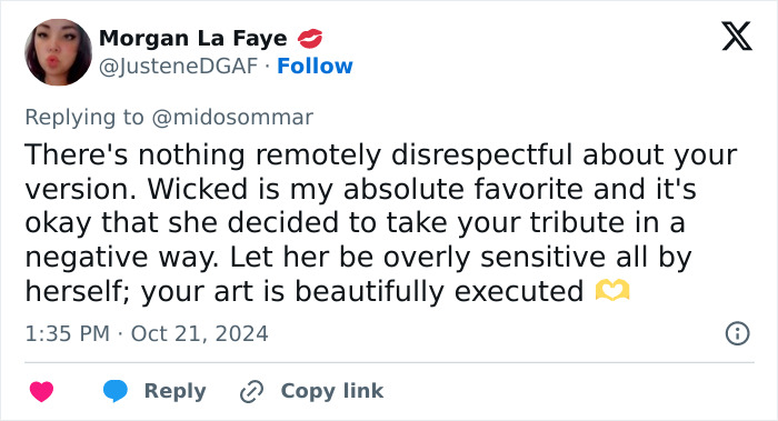 Fan Who Created “Most Offensive” ‘Wicked’ Poster Addresses Cynthia Erivo’s Enraged Response Fan Who Created “Most Offensive” ‘Wicked’ Poster Addresses Cynthia Erivo’s Enraged Response