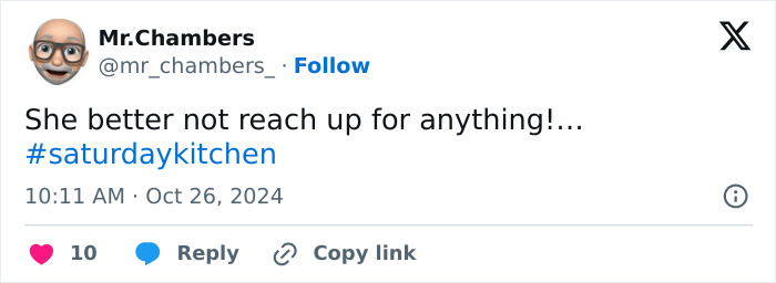 Guest's &ldquo;Inappropriate&rdquo; Outfit On Cooking Show Leaves Viewers Outraged: "It Keeps Slipping"