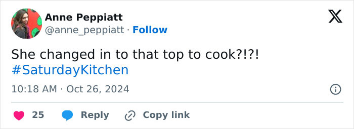 Guest's &ldquo;Inappropriate&rdquo; Outfit On Cooking Show Leaves Viewers Outraged: "It Keeps Slipping"