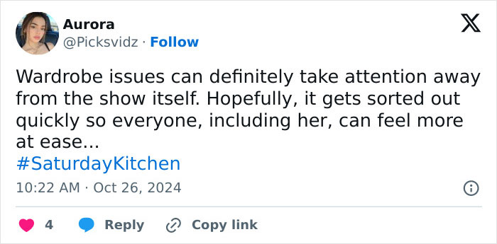 Guest's &ldquo;Inappropriate&rdquo; Outfit On Cooking Show Leaves Viewers Outraged: "It Keeps Slipping"