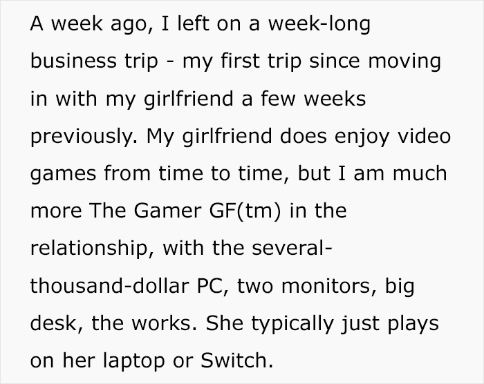 "The Consequences Only Really Became Clear Today": Woman Lets Her GF Use Her PC, Regrets It "The Consequences Only Really Became Clear Today": Woman Lets Her GF Use Her PC, Regrets It