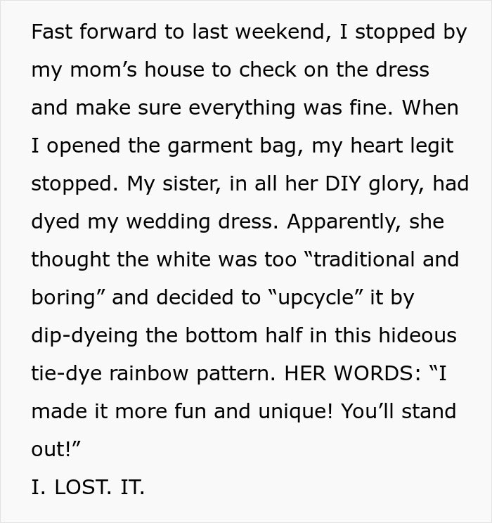 &ldquo;I Hope Your Husband Cheats&rdquo;: Woman Ruins Sister&rsquo;s Wedding Dress, Her Clapback Makes Her Cry