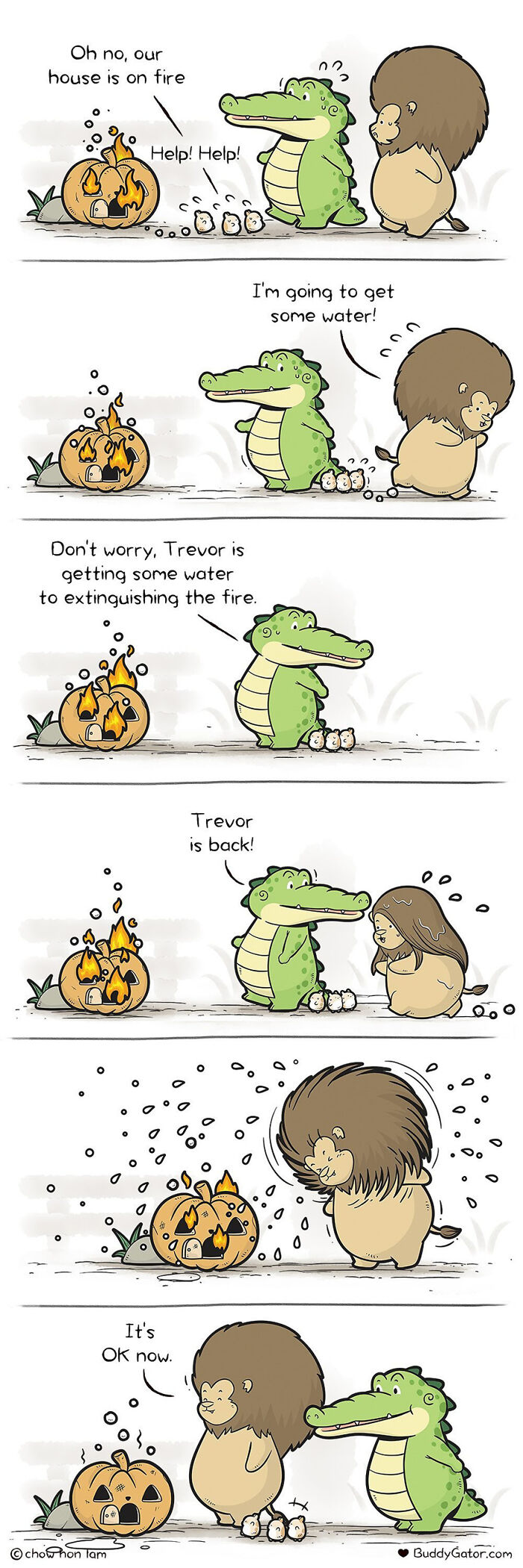 26 Charming Comics About The Fun Adventures Of A Friendly Alligator By Chow Hon Lam (New Pics)