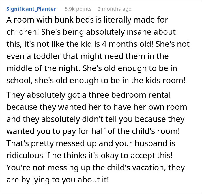“I Don’t Feel We Are Wrong”: Couple Cancels Family Trip As They Were Given The Bunk Beds “I Don’t Feel We Are Wrong”: Couple Cancels Family Trip As They Were Given The Bunk Beds