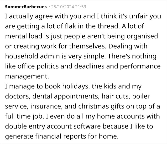Husband Thinks Wife Is Exaggerating Her 'Mental Load': "Seriously Annoyed" Husband Thinks Wife Is Exaggerating Her 'Mental Load': "Seriously Annoyed"