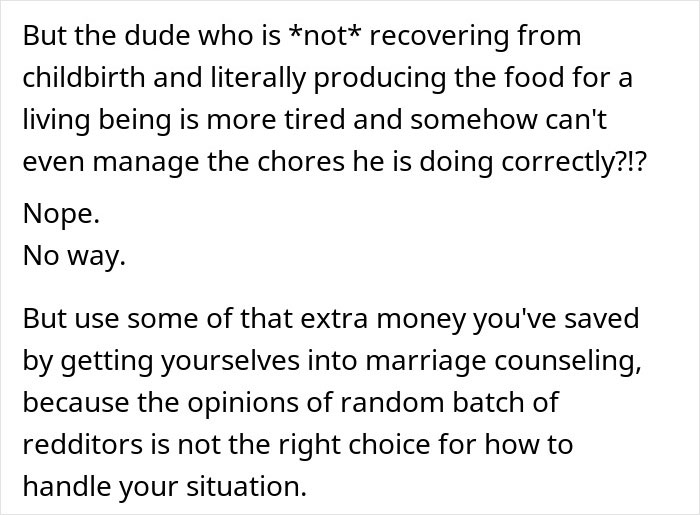 Man Faces The Consequences Of His Weaponized Incompetence He Used Against His Postpartum Wife Man Faces The Consequences Of His Weaponized Incompetence He Used Against His Postpartum Wife