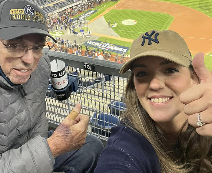 Woman Knows Dad Always Dreamed Of Seeing Yankees Play In The World Series, Gets Him Surprise Tickets