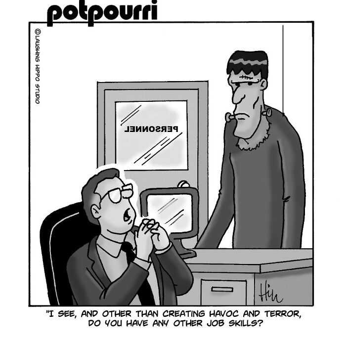 Witty One-Panel Comics By "Laughing Hippo Studio" (Halloween Edition)