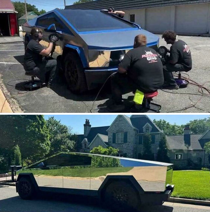 Covered In Stainless Steel Dust With No Face Masks Or Respirators