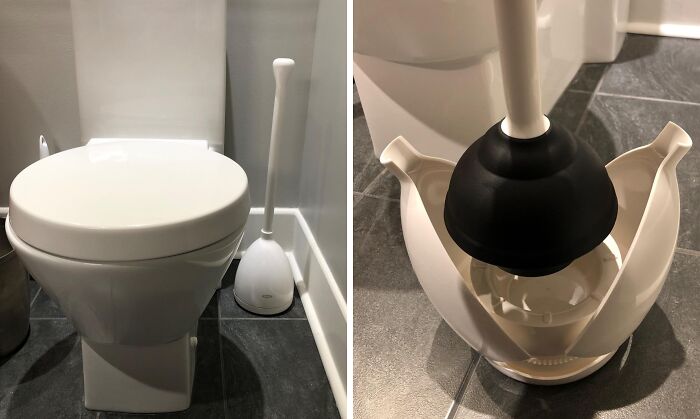 Clogged Toilet Got You Singing The Blues? This Good Grips Toilet Plunger Is The Discreet Plumbing Hero You Need