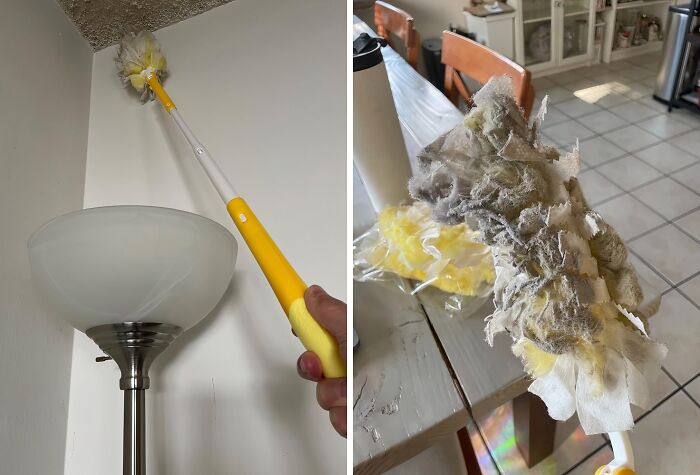  Use This Extended Handle Heavy Duty Duster At Your Own Risk. You Might Find A Few Gross Critters In Those Hard-To-Reach Corners