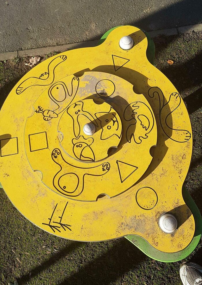 This Puzzle In My Kid's Playground Which Can Never Be Right