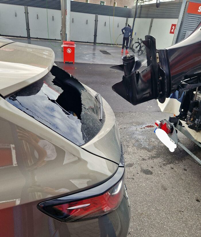 Someone Reversed Their Boat Trailer Into My Rental