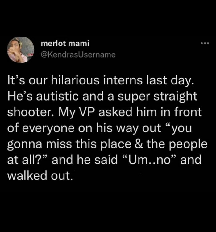 Funny meme about an intern's last day, capturing a humorous and candid moment to brighten up your day.