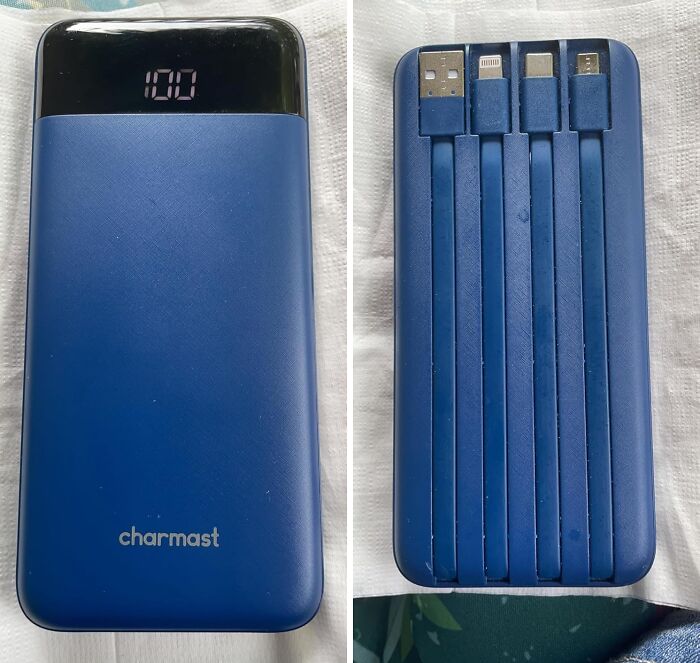 This Portable Charger With Built-In Cables Is Like A Swiss Army Knife For Charging, Equipped With Every Tool (Aka Cable) You Need To Keep Your Devices Juiced Up On The Go. (No Toothpick Or Tweezers Included, Though)