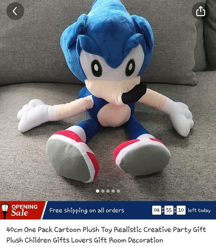 This "Cartoon Plush" On Temu. Honestly, I'm Not Gonna Sleep After Seeing This