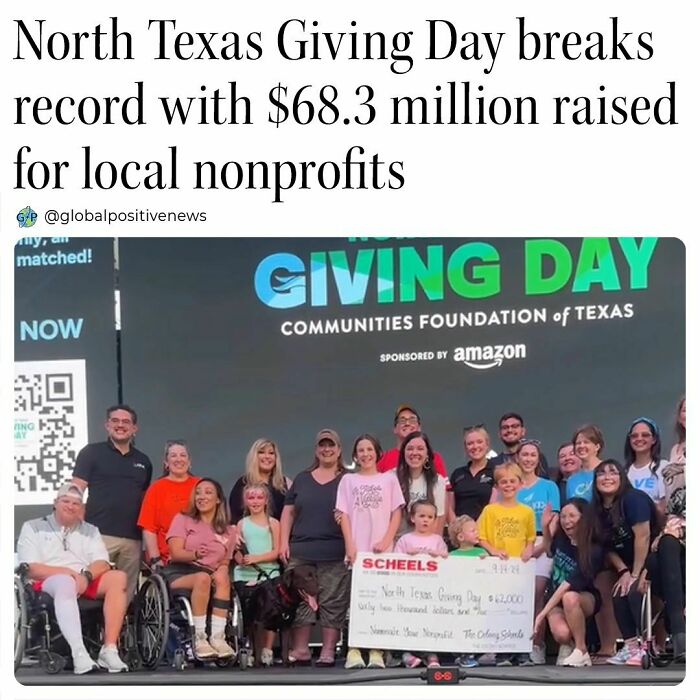 Group celebrates record $68.3 million raised for nonprofits on North Texas Giving Day, restoring faith in humanity.