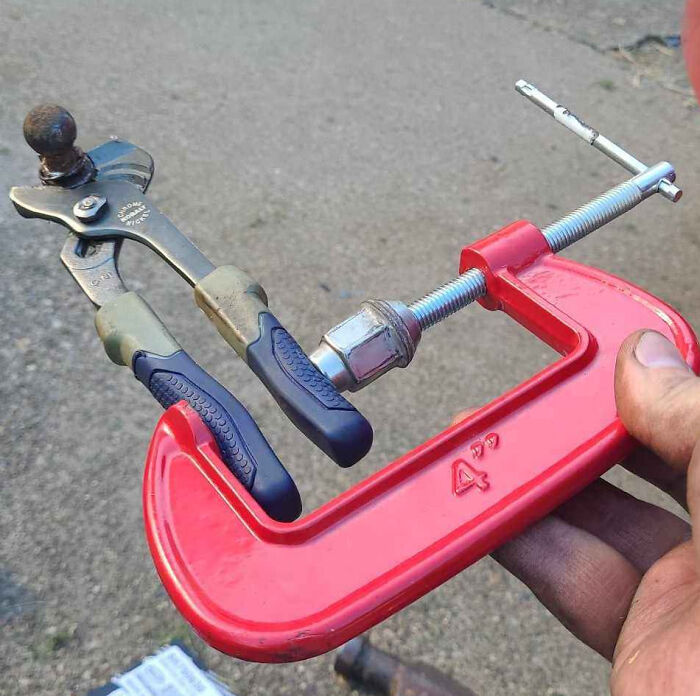 Working On My Car. Couldn't Find My Vice Grips