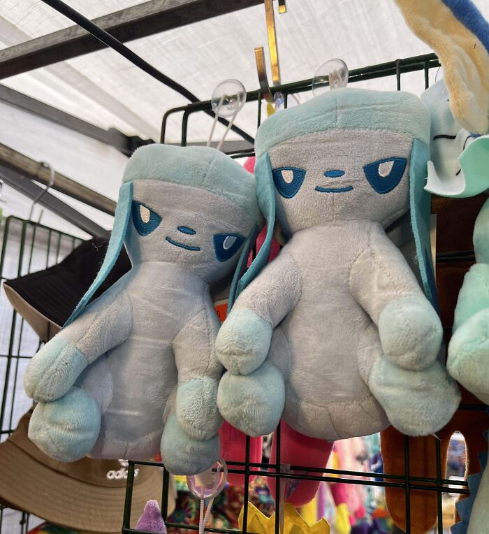 Found These Extremely Derpy Eeveelutions At Our Town Festival