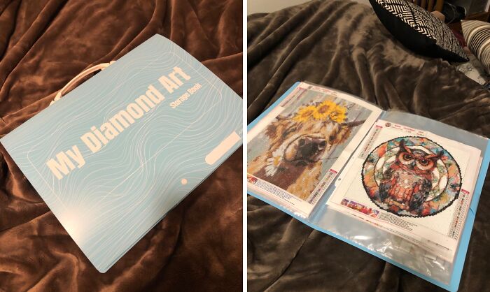 Your Sparkly Gems Will Feel Like They're In Fort Knox With This Storage Book For Diamond Art 