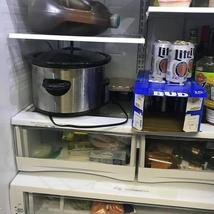 The Morning After A Summer Party I Was So Proud That My Husband Remembered To Put Away The Leftover Pulled Pork. I Should've Known There Was A Catch