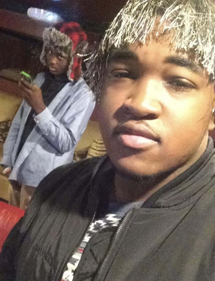 Was Feeling Myself After Finding A Loose Tassel From My Friends Couch Pillows 