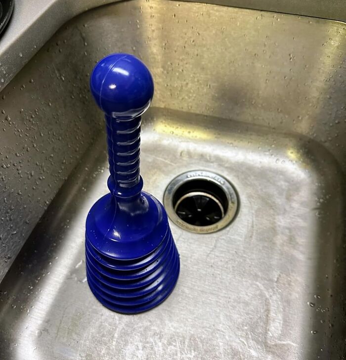 Plunge Into A World Of Unclogged Drains With Luigi's Sink And Drain Plunger, The Heroic Helper That Saves The Day From Pesky Blockages