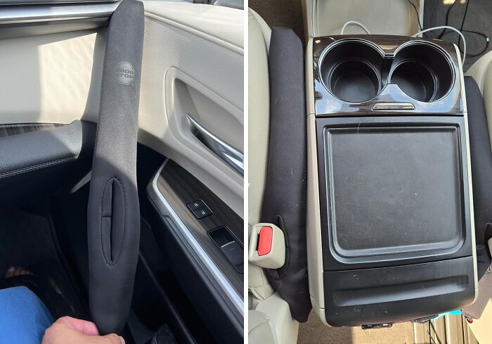 This Clever Car Seat Gap Filler Plugs The Pesky Gap Between Your Car Seats, Catching Crumbs, Phones, And Sanity-Saving You From The Abyss Of Lost Treasures!