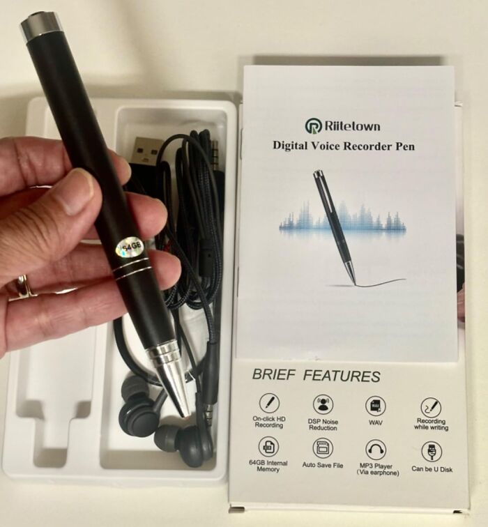 Spy-Worthy Secrets And Meeting Minutes Alike Are Safe With The Voice Recorder Pen , A Stealthy Sidekick That Captures Conversations With The Click Of A Button