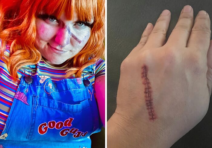 Add A Gruesome Gash To Your Halloween Look With This Fake Wound Temporary Tattoo Sticker That's Sure To Make You Look Like A Victim Of A Terrifying Attack