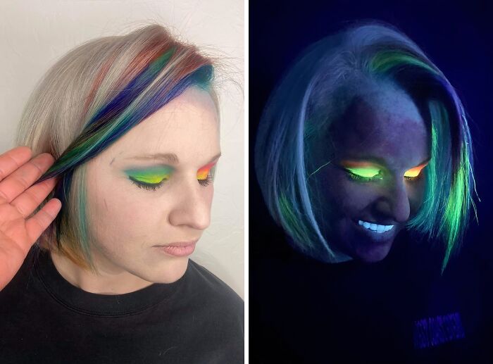 Light Up The Darkness With An Otherworldly Glow Using This Glow In The Dark Eyeshadow Pallet That's Sure To Make Your Eyes Shine Like A Ghostly Apparition