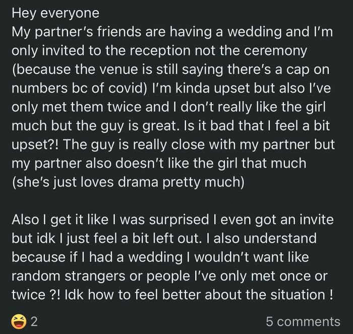 When It’s All About You And Being Invited