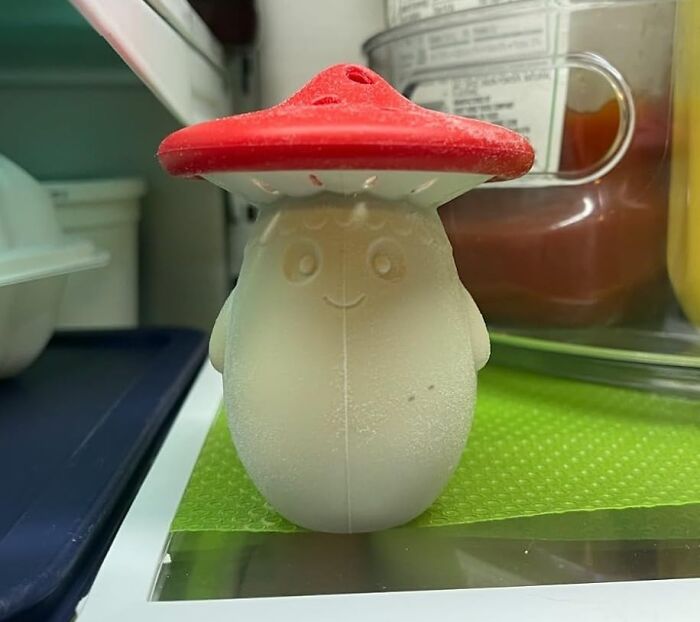 Keep Your Kitchen Fresh And Funky With This Delightful Mushroom Shaped Fridge Deodorizer - A Whimsical Way To Banish Odors And Bring A Smile To Your Face