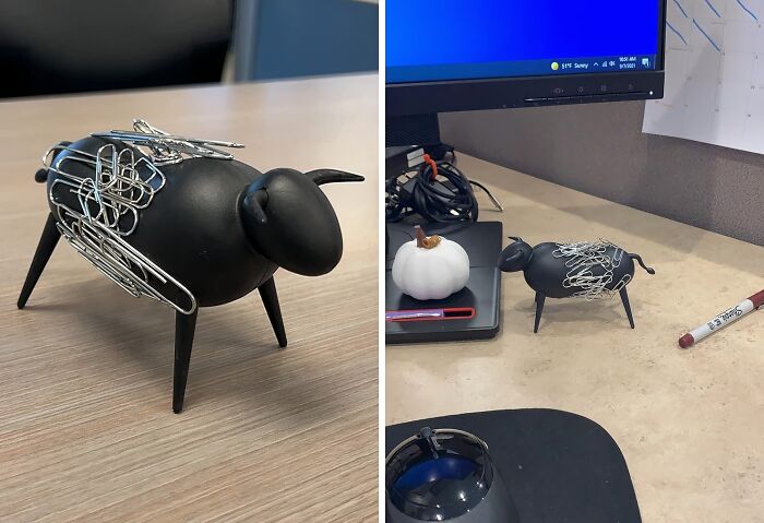 Charge Up Your Workspace And Corral Your Papers With The Fierce Attraction Of Magnetic Bull Paperclip Holder 