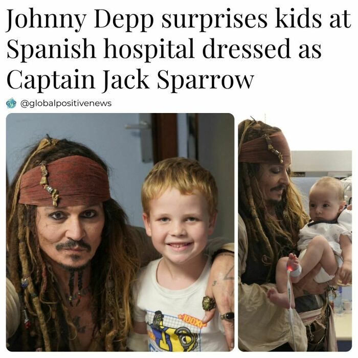 Pirate character surprises kids in a hospital, bringing smiles and restoring faith in humanity.
