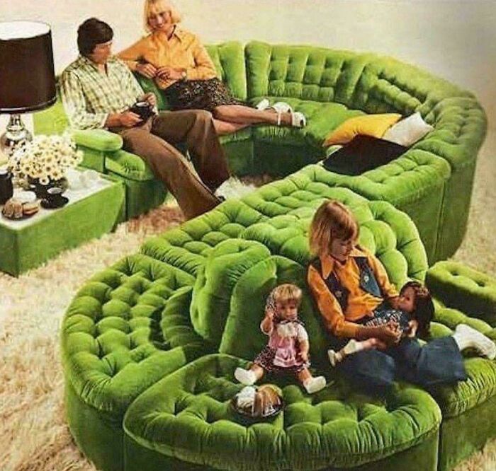 Couches In The 70s Were Serious Business