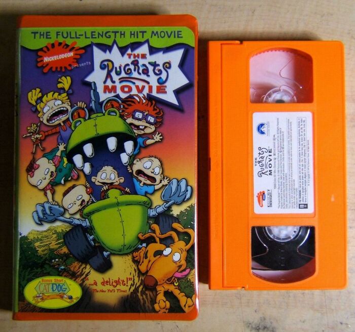 The Rugrats Movie! With The Awesome Orange Vhs Tape