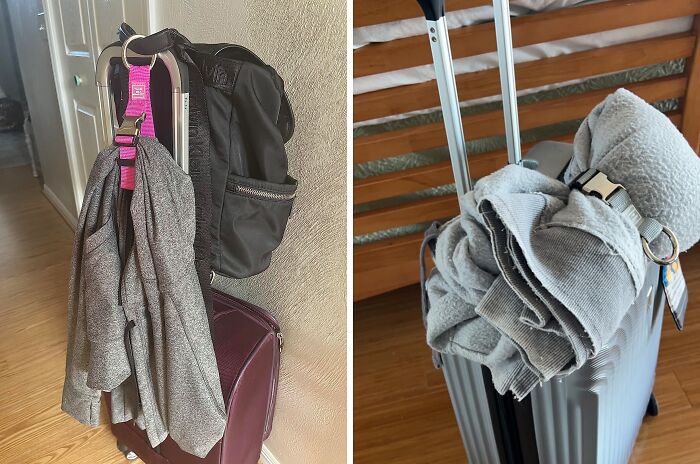 The Add-A-Bag Luggage Strap Jacket Gripper Has Simplified Travel For Many By Securely Attaching Extra Bags And Jackets To Their Luggage