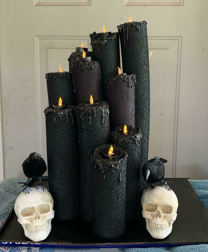 Pool Noodle Candles