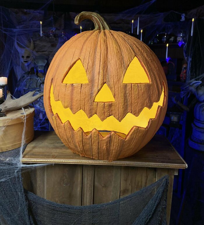 Giant Paper Mache Pumpkin