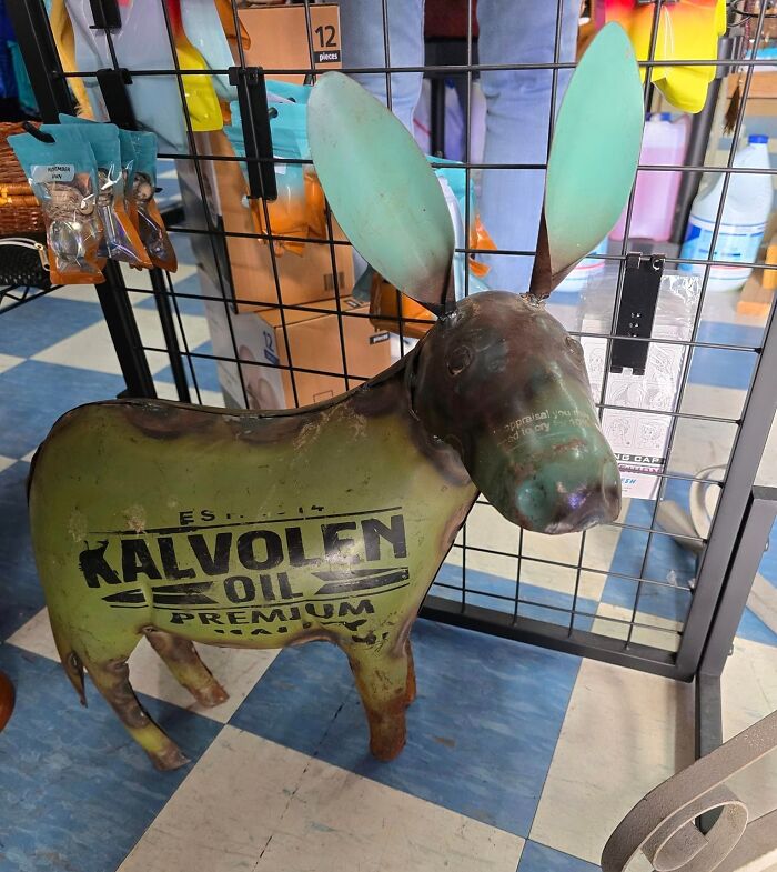 I Just Found This Wonderful Donkey At A Flea Market In Nashville, Arkansas. He Had To Come Home With Me!