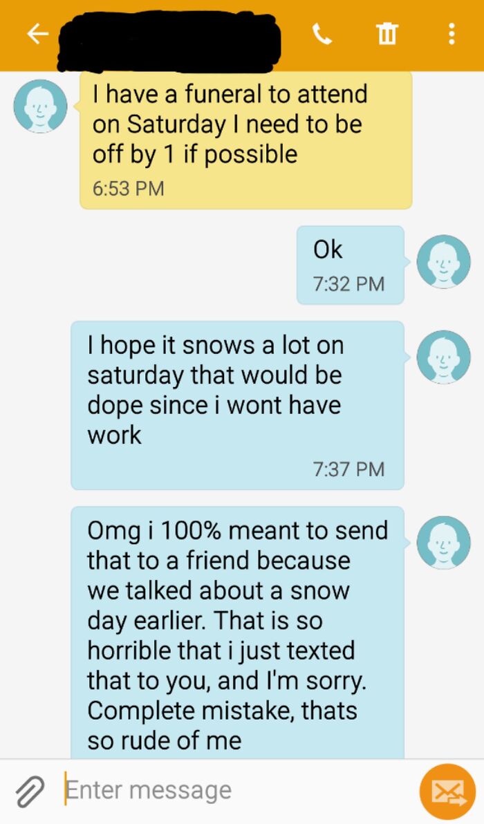 I Accidentally Texted A Member Of My Staff Instead Of My Friend