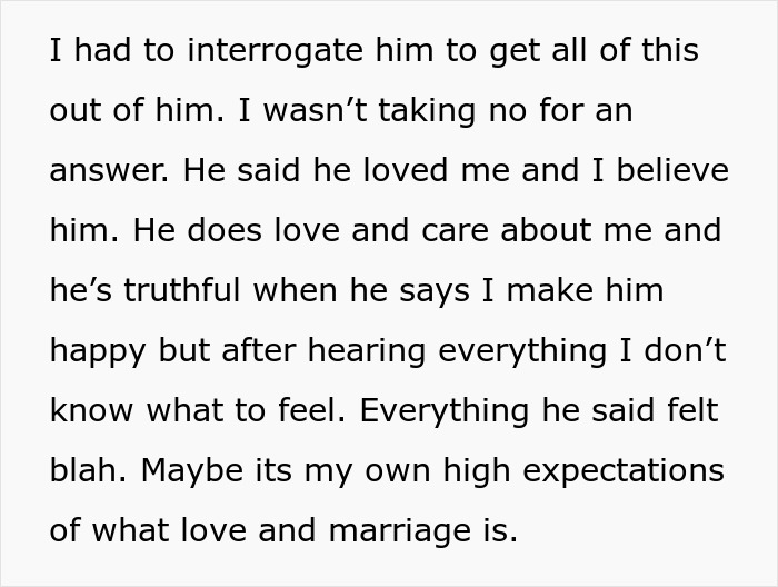 Newlywed Learns Husband Doesn’t Find Her Attractive After Eavesdropping On His Conversation Newlywed Learns Husband Doesn’t Find Her Attractive After Eavesdropping On His Conversation