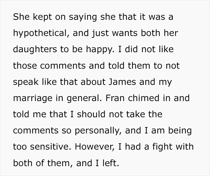 Woman Gets Upset Over Mom&rsquo;s &ldquo;Harmless Joke&rdquo; About Her Marriage, Husband Doesn&rsquo;t Take Her Side