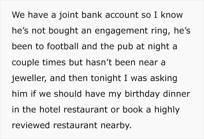 Birthday Getaway Goes South When Woman Discovers The Proposal She&rsquo;s Dreaming Of Isn&rsquo;t Happening