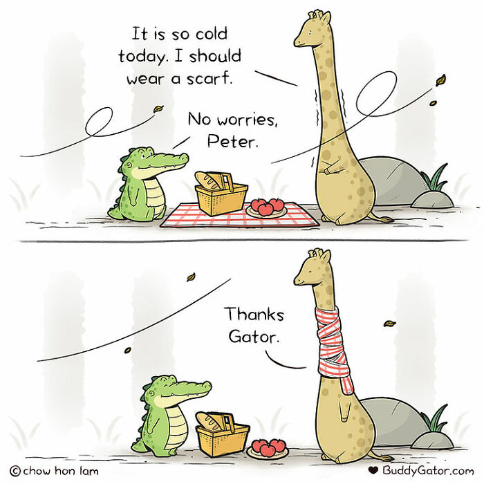 26 Charming Comics About The Fun Adventures Of A Friendly Alligator By Chow Hon Lam (New Pics)