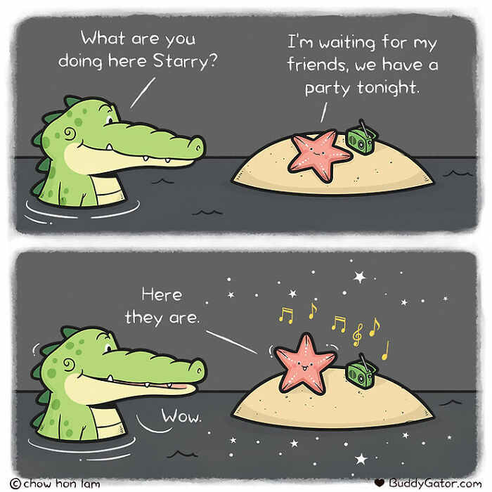 26 Charming Comics About The Fun Adventures Of A Friendly Alligator By Chow Hon Lam (New Pics)