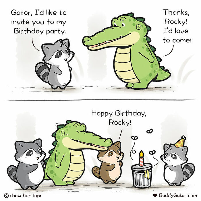 26 Charming Comics About The Fun Adventures Of A Friendly Alligator By Chow Hon Lam (New Pics)