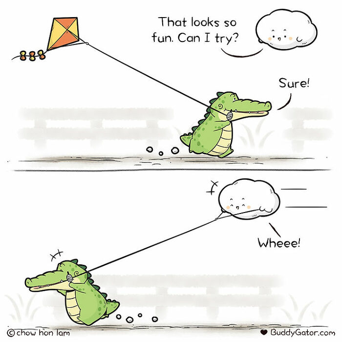 26 Charming Comics About The Fun Adventures Of A Friendly Alligator By Chow Hon Lam (New Pics)