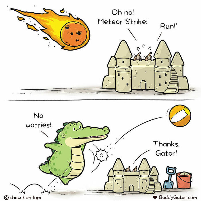 26 Charming Comics About The Fun Adventures Of A Friendly Alligator By Chow Hon Lam (New Pics)